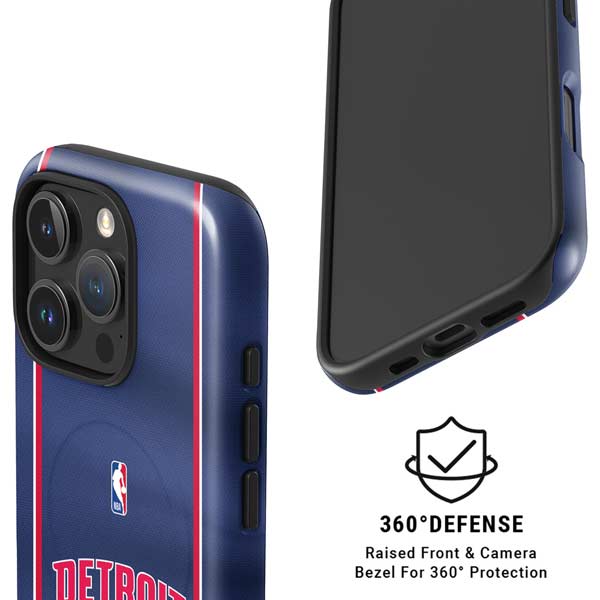 NBA Detroit Pistons Jersey iPhone 16 Pro Max Magsafe Impact Case