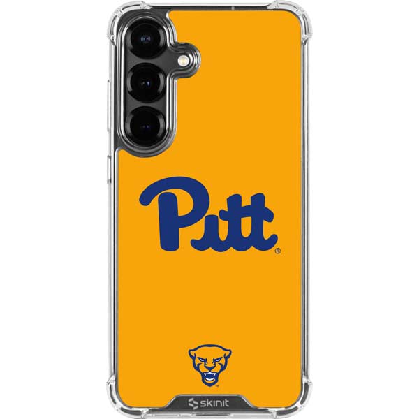 University of Pittsburgh Pitt Panthers Yellow Galaxy S26 Plus Clear Case