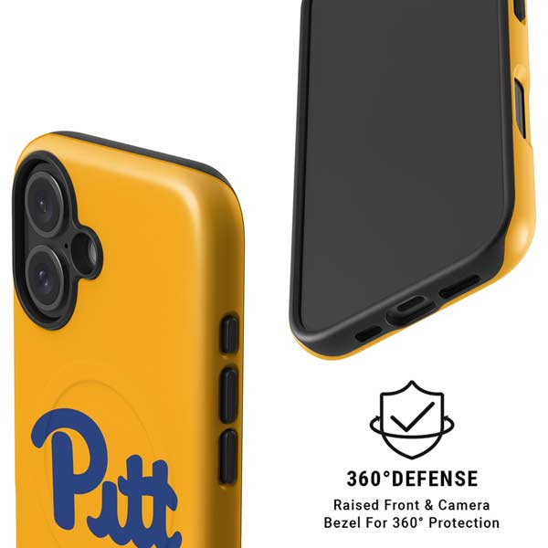 University of Pittsburgh Pitt Panthers Yellow iPhone 16 Plus Magsafe Impact Case