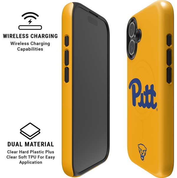 University of Pittsburgh Pitt Panthers Yellow iPhone 17 Magsafe Impact Case