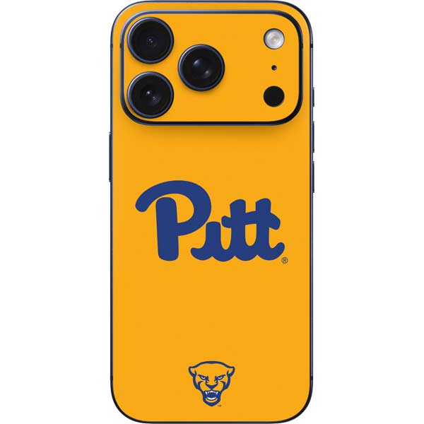 University of Pittsburgh Pitt Panthers Yellow iPhone 17 Pro Skin