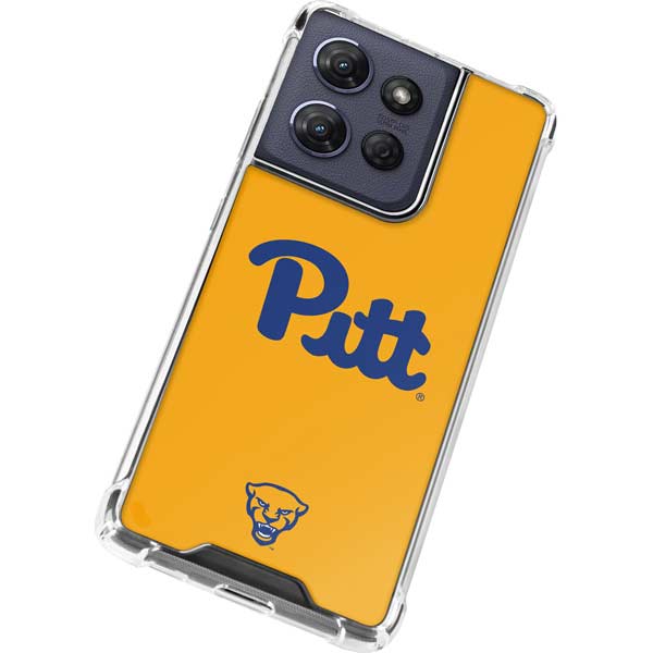 University of Pittsburgh Pitt Panthers Yellow Moto G Play 5G (2025) Clear Case