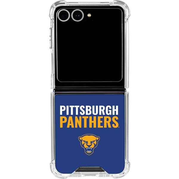 University of Pittsburgh Panthers Galaxy Z Flip7 Clear Case