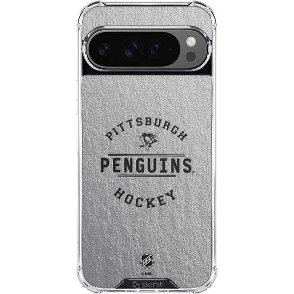 NHL Pittsburgh Penguins Black Text Google Pixel 10 Pro XL Clear Case