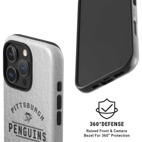 NHL Pittsburgh Penguins Black Text iPhone 16 Pro Max Magsafe Impact Case