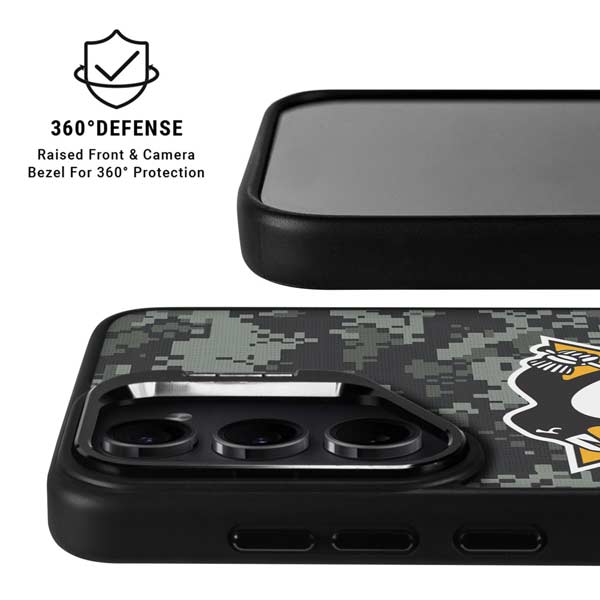 NHL Pittsburgh Penguins Camo Galaxy S26 Ultra Kickstand Case