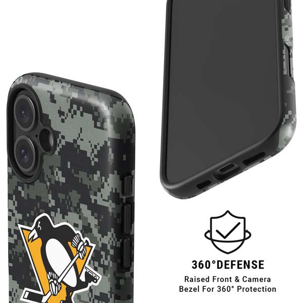 NHL Pittsburgh Penguins Camo iPhone 16 Magsafe Impact Case