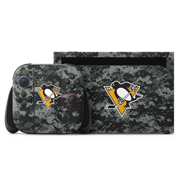 NHL Pittsburgh Penguins Camo Nintendo Switch 2 (2025) with Joy-Con Skin