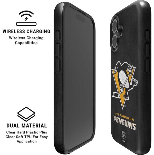 NHL Pittsburgh Penguins Distressed iPhone 17 Magsafe Impact Case