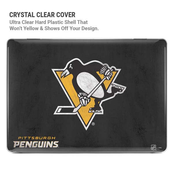 NHL Pittsburgh Penguins Distressed MacBook Pro 14in (2021-24) Case plus Skin