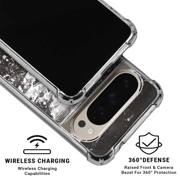 NHL Pittsburgh Penguins Frozen Pixel 9 Pro XL Clear Case