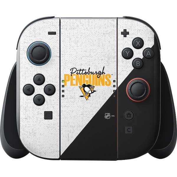 NHL Pittsburgh Penguins Script Nintendo Switch 2 (2025) with Joy-Con Skin