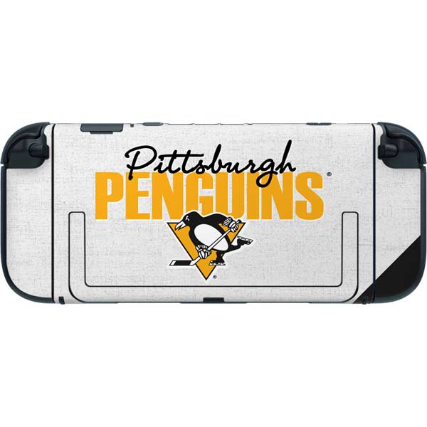 NHL Pittsburgh Penguins Script Nintendo Switch 2 (2025) with Joy-Con Skin