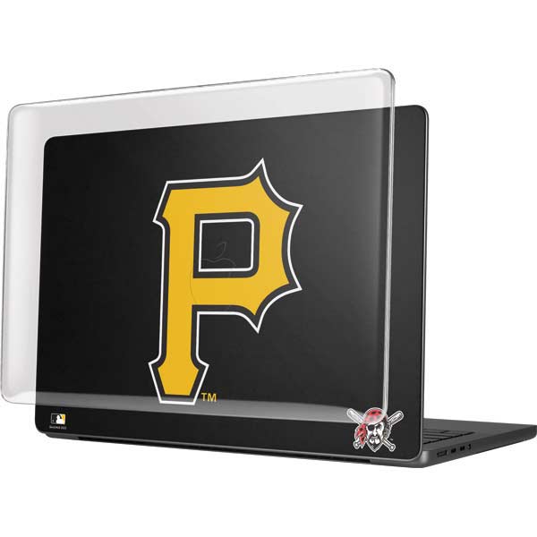 MLB Pittsburgh Pirates - Solid Distressed MacBook Pro 14in (2021-24) Case plus Skin