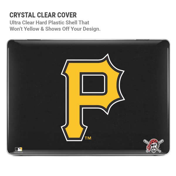 MLB Pittsburgh Pirates - Solid Distressed MacBook Pro 14in (2021-24) Case plus Skin