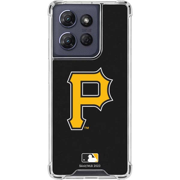 MLB Pittsburgh Pirates - Solid Distressed Moto G 5G (2025) Clear Case