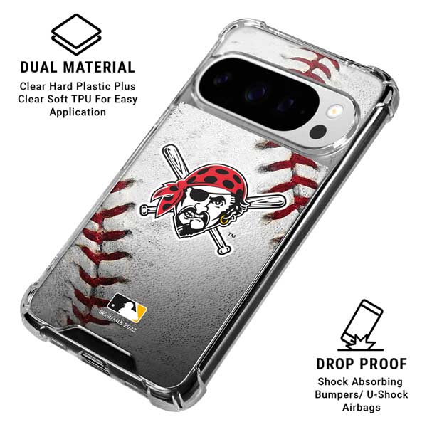 MLB Pittsburgh Pirates Game Ball Google Pixel 10 Pro Clear Case