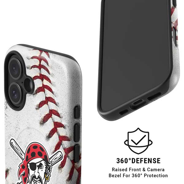 MLB Pittsburgh Pirates Game Ball iPhone 16 Magsafe Impact Case