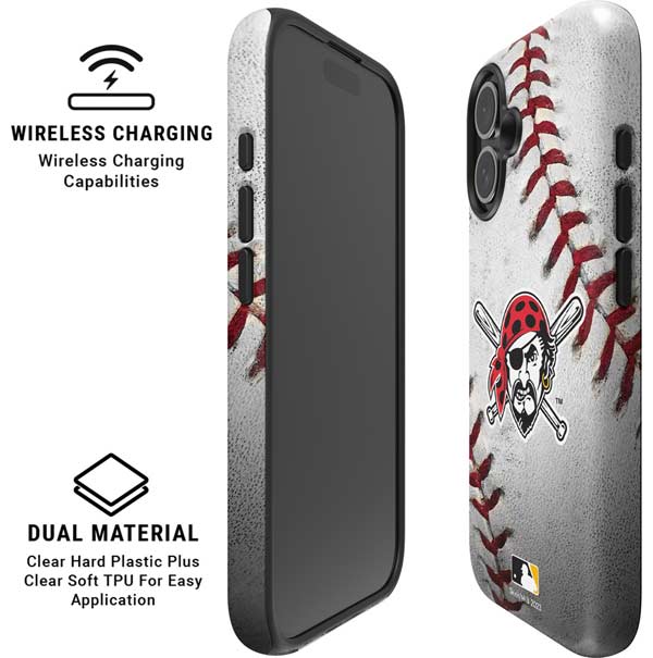 MLB Pittsburgh Pirates Game Ball iPhone 16 Magsafe Impact Case