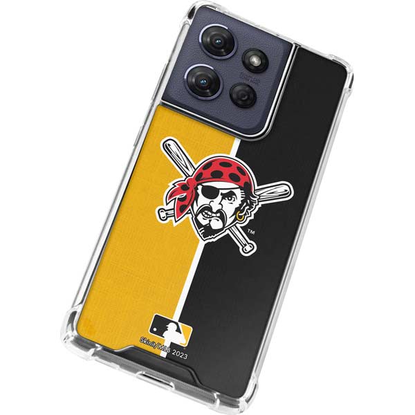 MLB Pittsburgh Pirates Split Moto G 5G (2025) Clear Case
