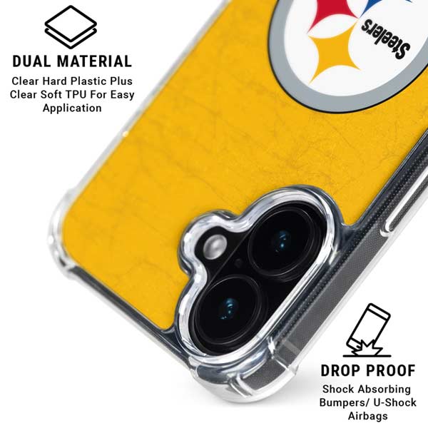 NFL Pittsburgh Steelers - Alternate Distressed iPhone 17 MagSafe Case