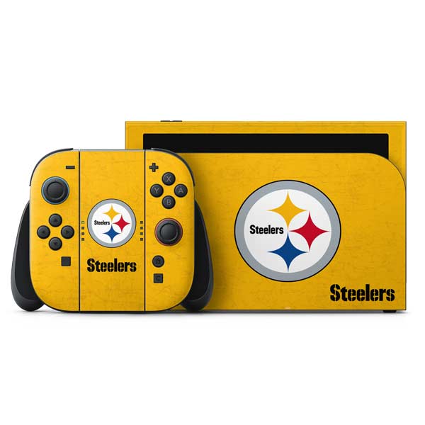 NFL Pittsburgh Steelers - Alternate Distressed Nintendo Skins