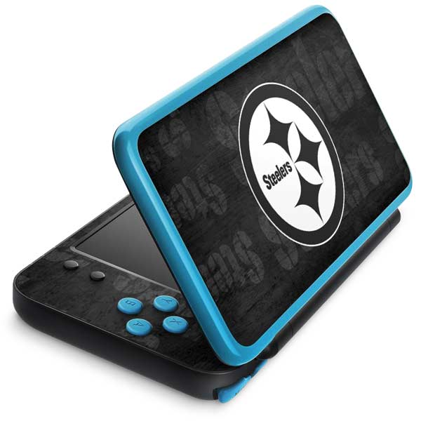 NFL Pittsburgh Steelers Black & White Nintendo Skins
