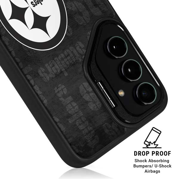 NFL Pittsburgh Steelers Black & White Galaxy S26 Kickstand Case