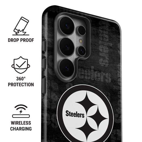 NFL Pittsburgh Steelers Black & White Galaxy S26 Ultra Impact Case