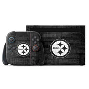 NFL Pittsburgh Steelers Black & White Nintendo Skins