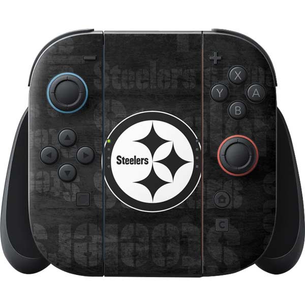 NFL Pittsburgh Steelers Black & White Nintendo Skins
