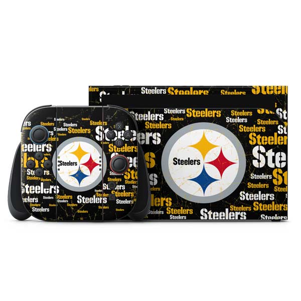 NFL Pittsburgh Steelers Black Blast Nintendo Skins