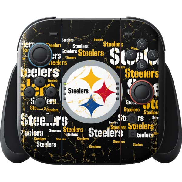 NFL Pittsburgh Steelers Black Blast Nintendo Switch 2 (2025) with Joy-Con Skin