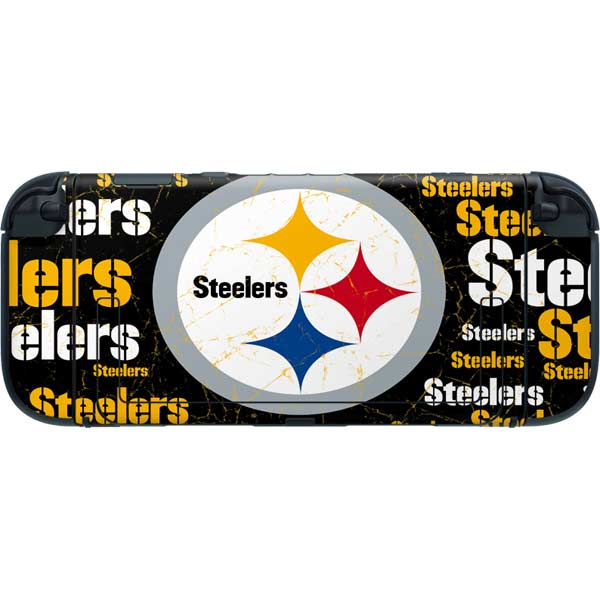 NFL Pittsburgh Steelers Black Blast Nintendo Switch 2 (2025) with Joy-Con Skin
