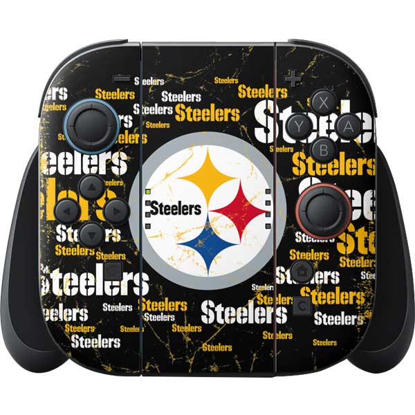 NFL Pittsburgh Steelers Black Blast Nintendo Skins