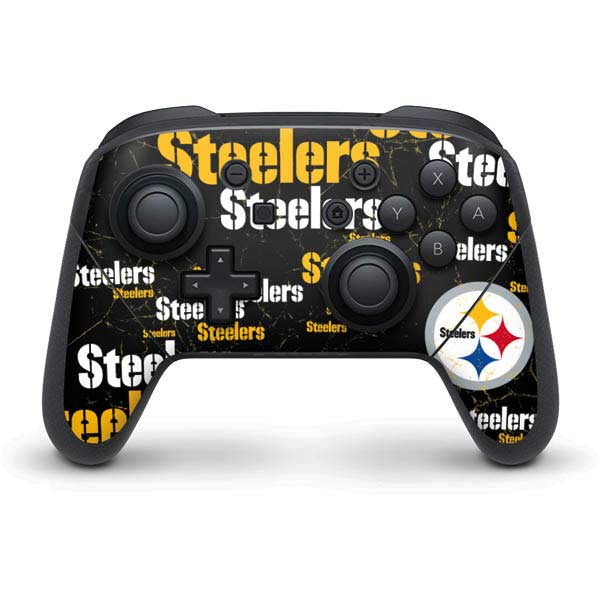NFL Pittsburgh Steelers Black Blast Nintendo Skins