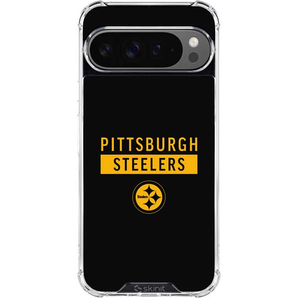 NFL Pittsburgh Steelers Black Performance Series Google Pixel 10 Pro Clear Case