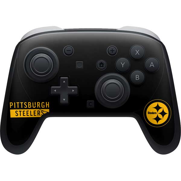 NFL Pittsburgh Steelers Black Performance Series Nintendo Skins