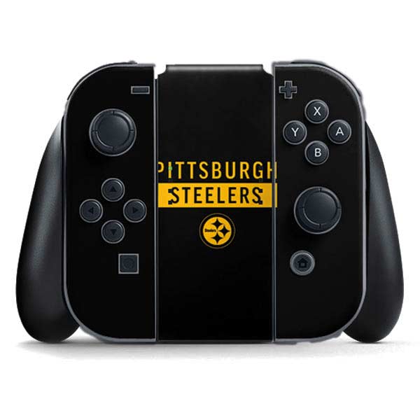 NFL Pittsburgh Steelers Black Performance Series Nintendo Skins