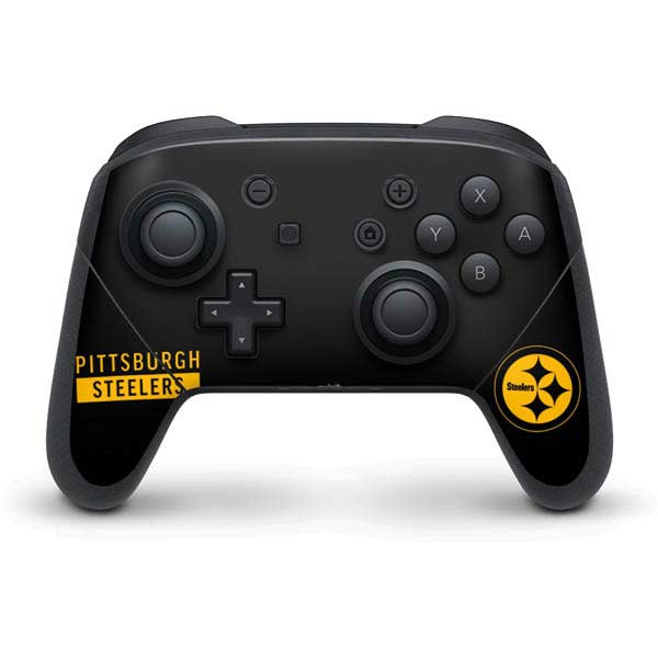 NFL Pittsburgh Steelers Black Performance Series Nintendo Skins