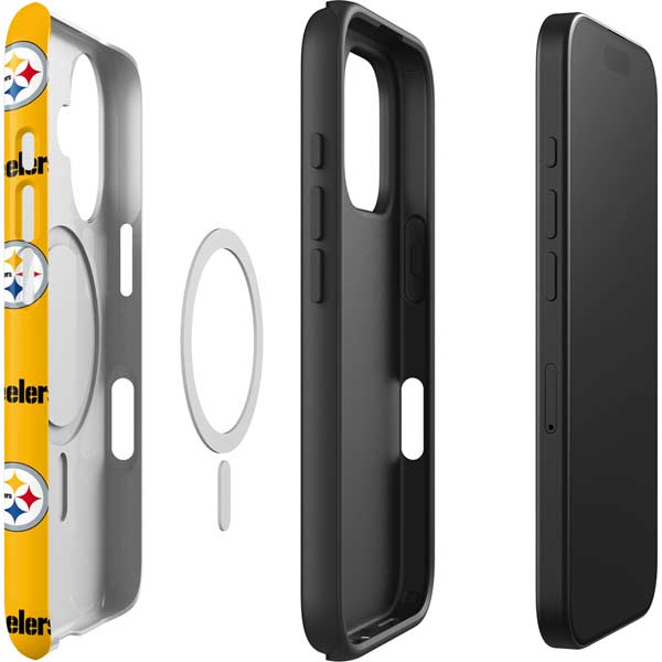 NFL Pittsburgh Steelers Blitz Series iPhone 16 Plus Magsafe Impact Case