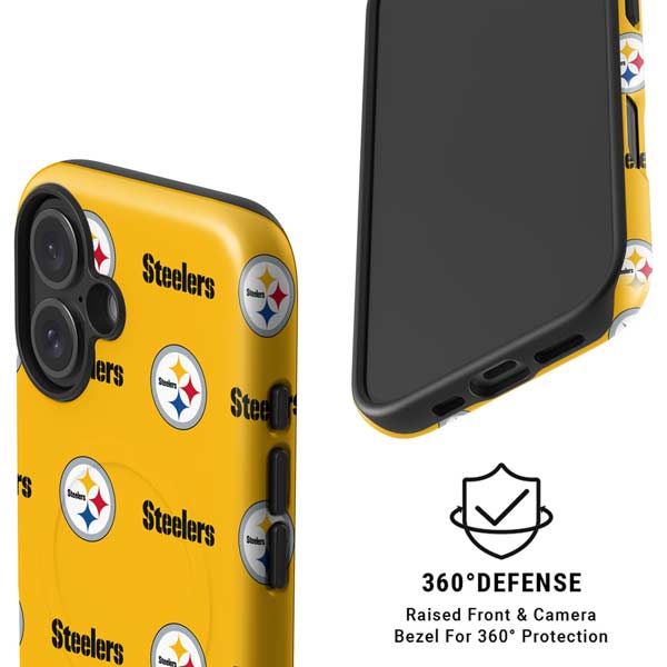 NFL Pittsburgh Steelers Blitz Series iPhone 16 Plus Magsafe Impact Case