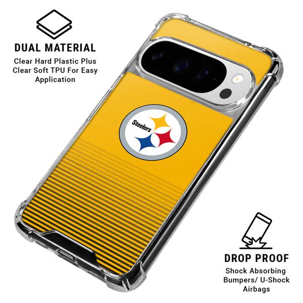 NFL Pittsburgh Steelers Breakaway Google Pixel 10 Pro XL Clear Case