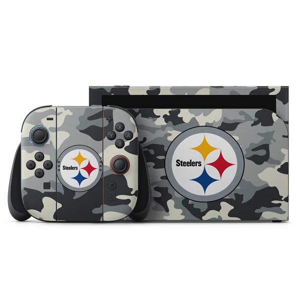 NFL Pittsburgh Steelers Camo Nintendo Switch 2 (2025) with Joy-Con Skin