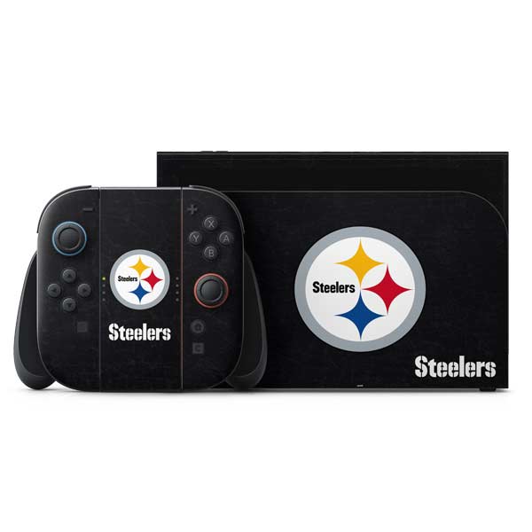 NFL Pittsburgh Steelers Distressed Nintendo Skins