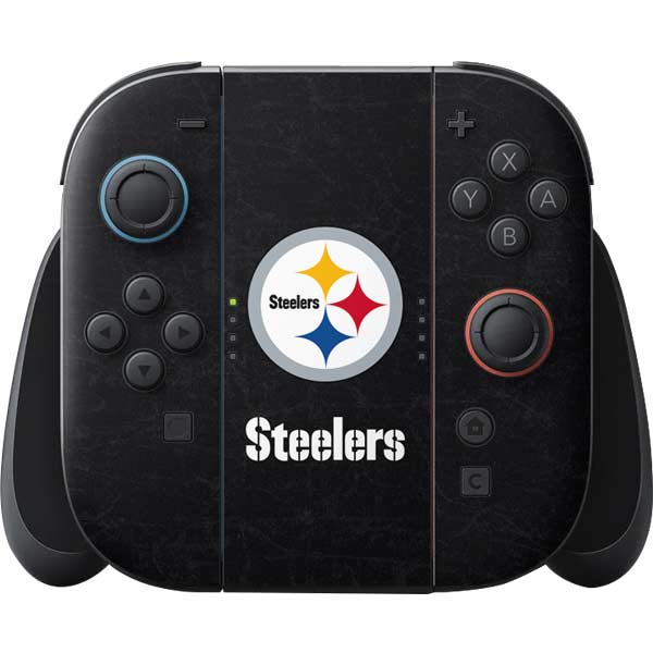 NFL Pittsburgh Steelers Distressed Nintendo Skins