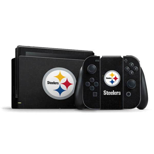 NFL Pittsburgh Steelers Distressed Nintendo Skins