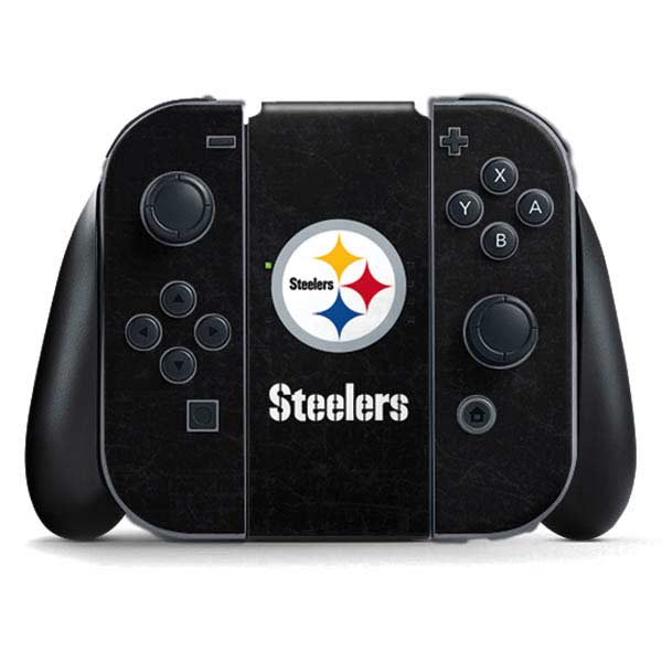 NFL Pittsburgh Steelers Distressed Nintendo Skins