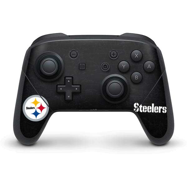 NFL Pittsburgh Steelers Distressed Nintendo Skins