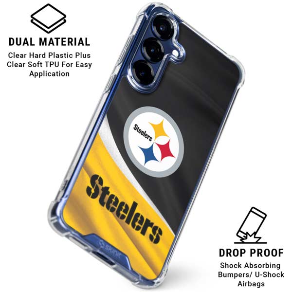 NFL Pittsburgh Steelers Galaxy S25 Plus Clear Case